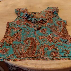 Ralph Lauren Paisley knit top